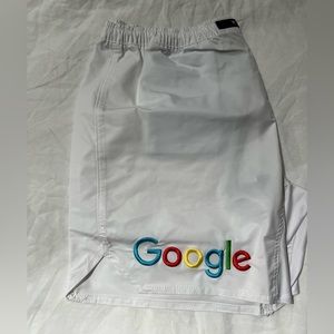 White VHTS combat shorts with Google logo - NWT - size M